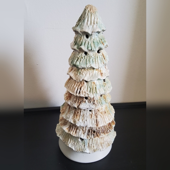 Ceramic Christmas Tree Candle Holder - Picture 2 of 6
